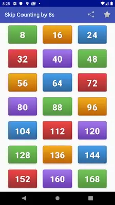 Skip Counting for Kids android App screenshot 1